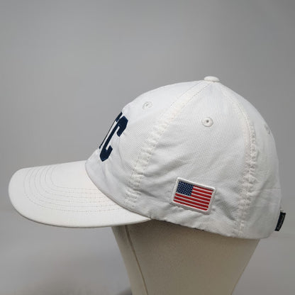 Imperial LTC White Baseball Cap One Size Slideback US Flag Bird Performance Hat