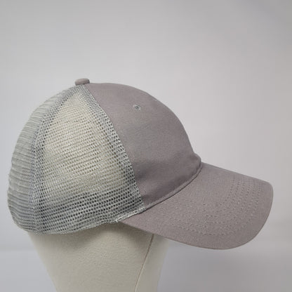 Lowe's 4 Pros Snapback Trucker Hat Gray One Size Mesh Back Adjustable