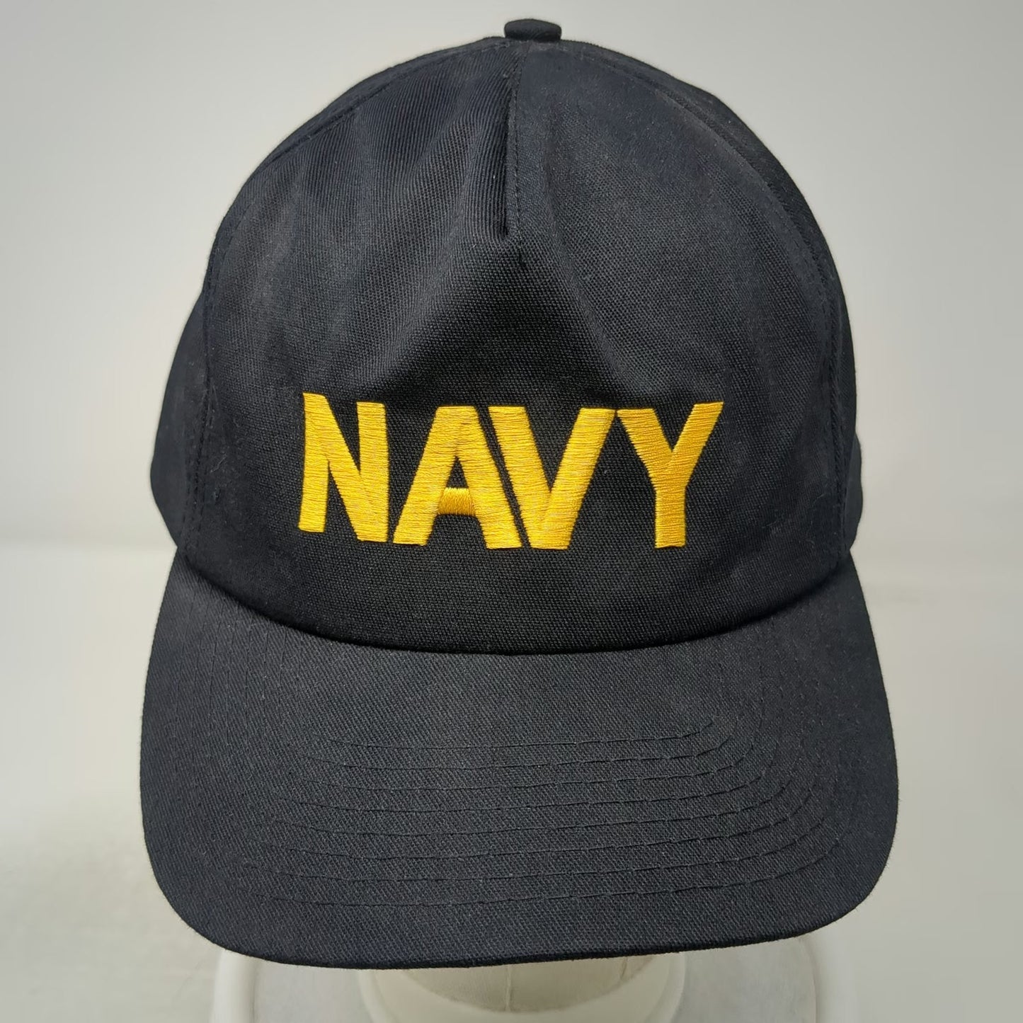 Port Authority Trucker Black One Size Hat Navy Embroidery Snapback Made in USA