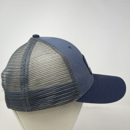 Patagonia Trucker Hat Blue One Size Mesh Snapback Embroidered Logo Patch
