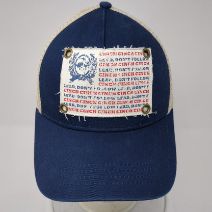 Cinch Lead Don't Follow Snapback Trucker Hat Multicolor OS Adjustable Mesh Back