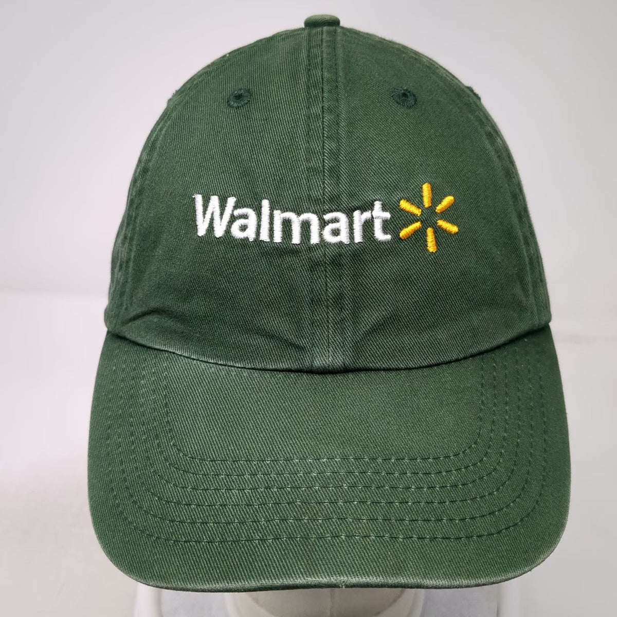 Walmart Spark Logo Green Baseball Cap One Size Slideback Cotton Adjustable Hat
