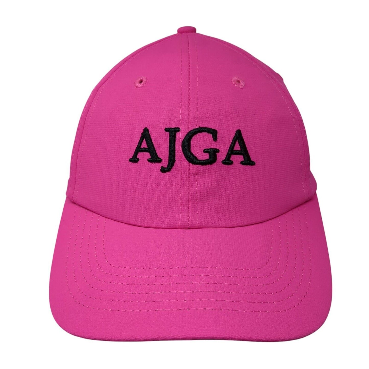 AJGA Strapback Hat Pink Small Fit Adjustable Embroidered Imperial Polyester