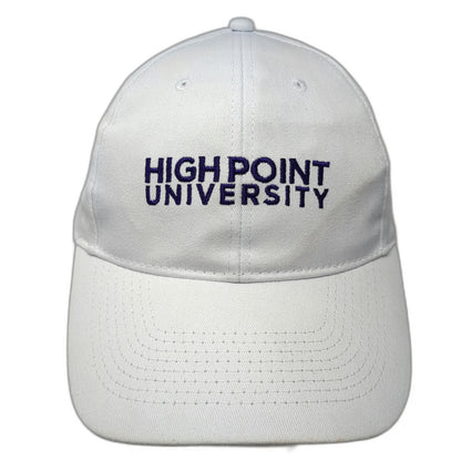 High Point University Baseball Cap White Purple One Size Embroidered Panther hat