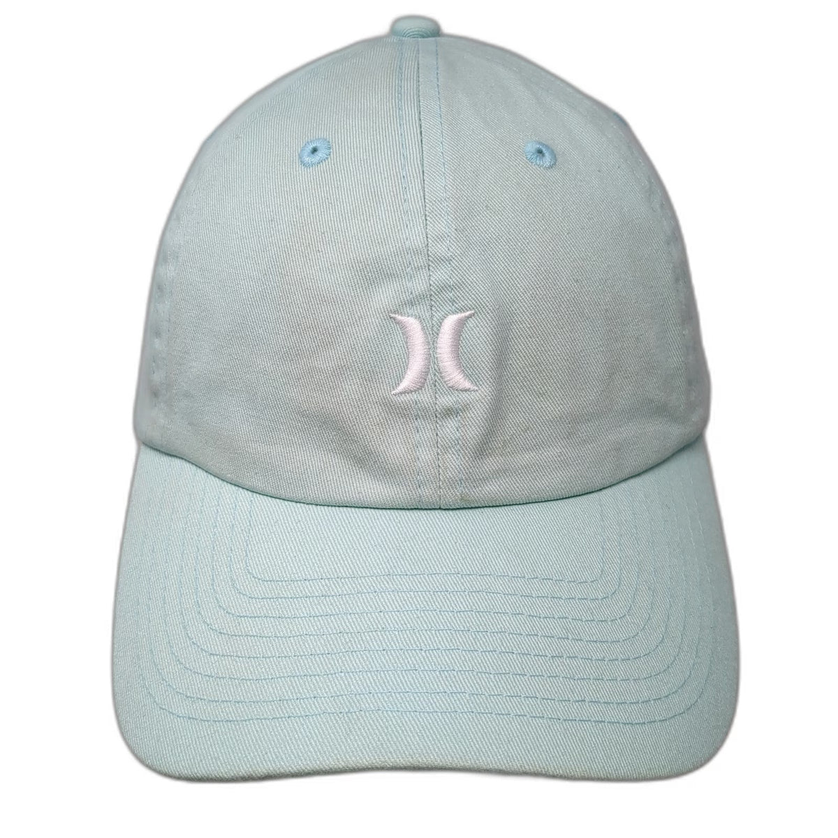 Hurley Snapback Blue Hat One Size Embroidered Logo Unstructured Curved Brim