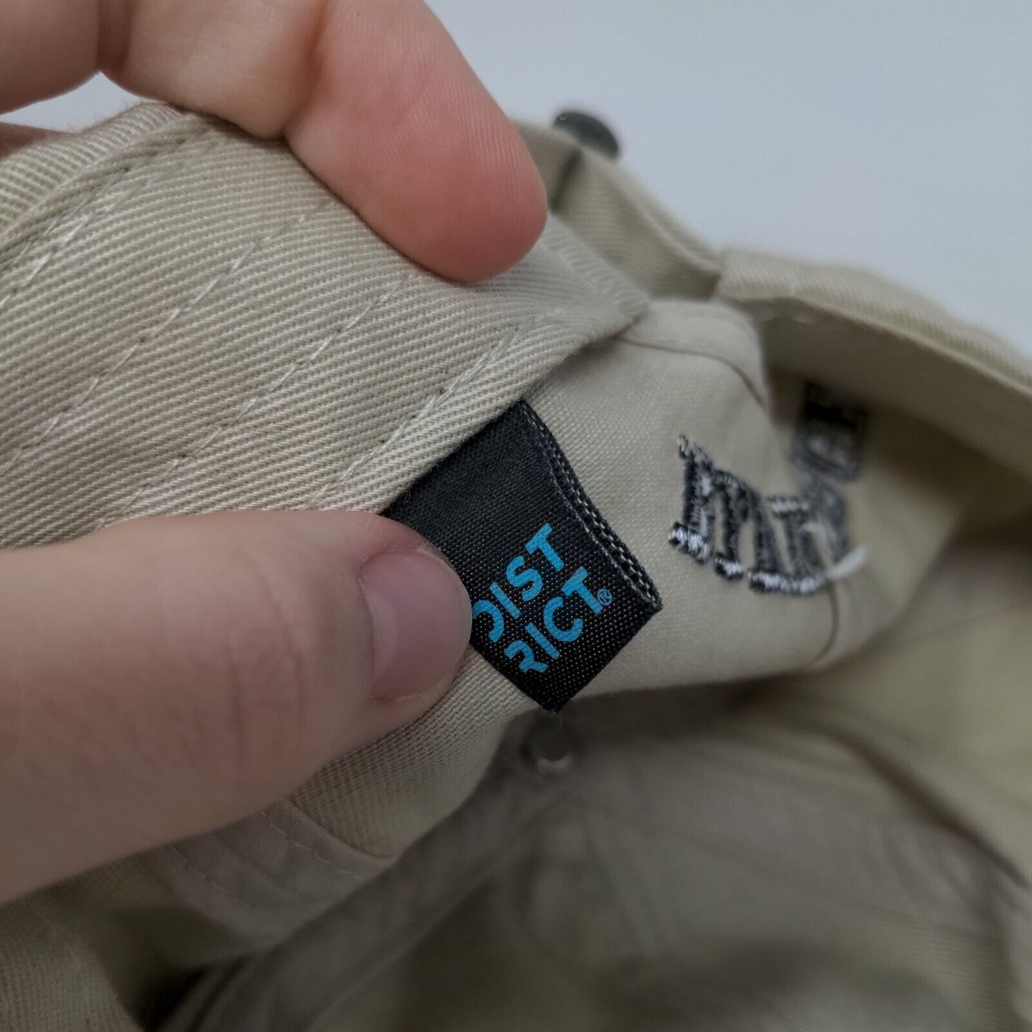Blvk Savage Skull Patch Slideback Hat Tan One Size Adjustable District