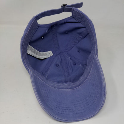 Unbranded Slideback Hat Blue One Size Adjustable Distressed Blank Cotton