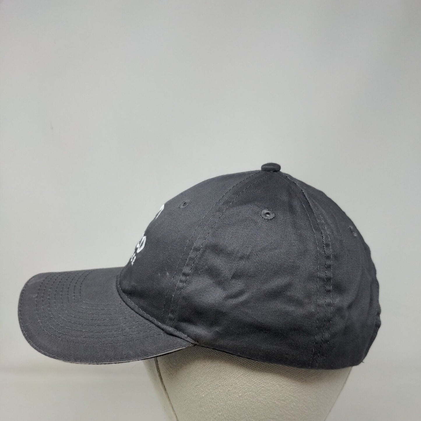 NESCO Resource Strapback Hat Gray One Size Embroidered Port & Company