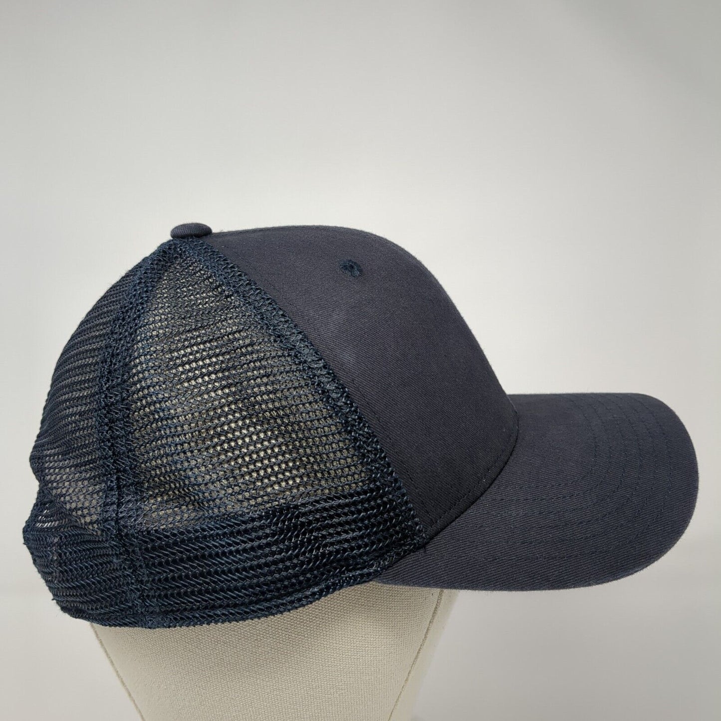 Waltz Snapback Mesh Back Trucker Hat Blue One Size Embroidered BK