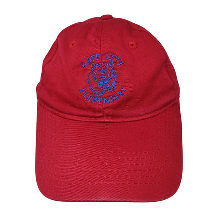 Gate City Elementary Youth Strapback Hat Red One Size Adjustable Port & Company