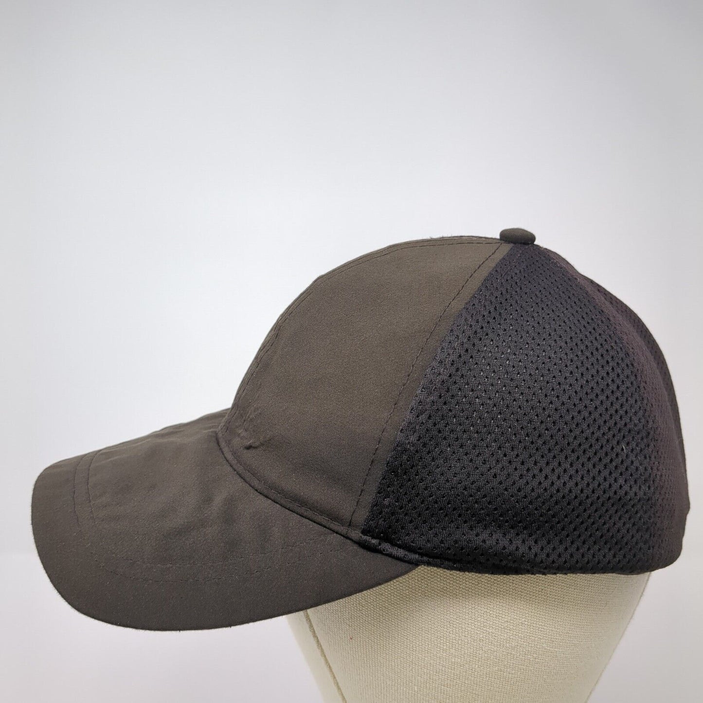 Unbranded Snapback Mesh Back Hat Black One Size Adjustable Solid Blank
