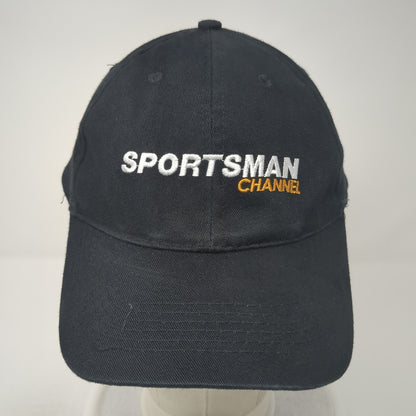 Sportsman Channel Strapback Hat Black One Size Adjustable Apollo USA