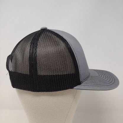 Camp Ida-Haven Snapback Trucker Hat Gray OSFA Adjustable Mesh Pacific Headwear