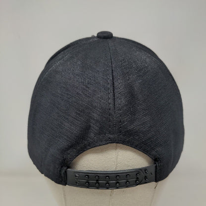 Studded Bling Snapback Hat Black One Size Adjustable Embellished