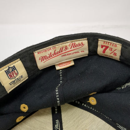 San Francisco 49ers NFL Mitchell & Ness Baseball Cap Black 7 3/8 Wool Fitted Hat