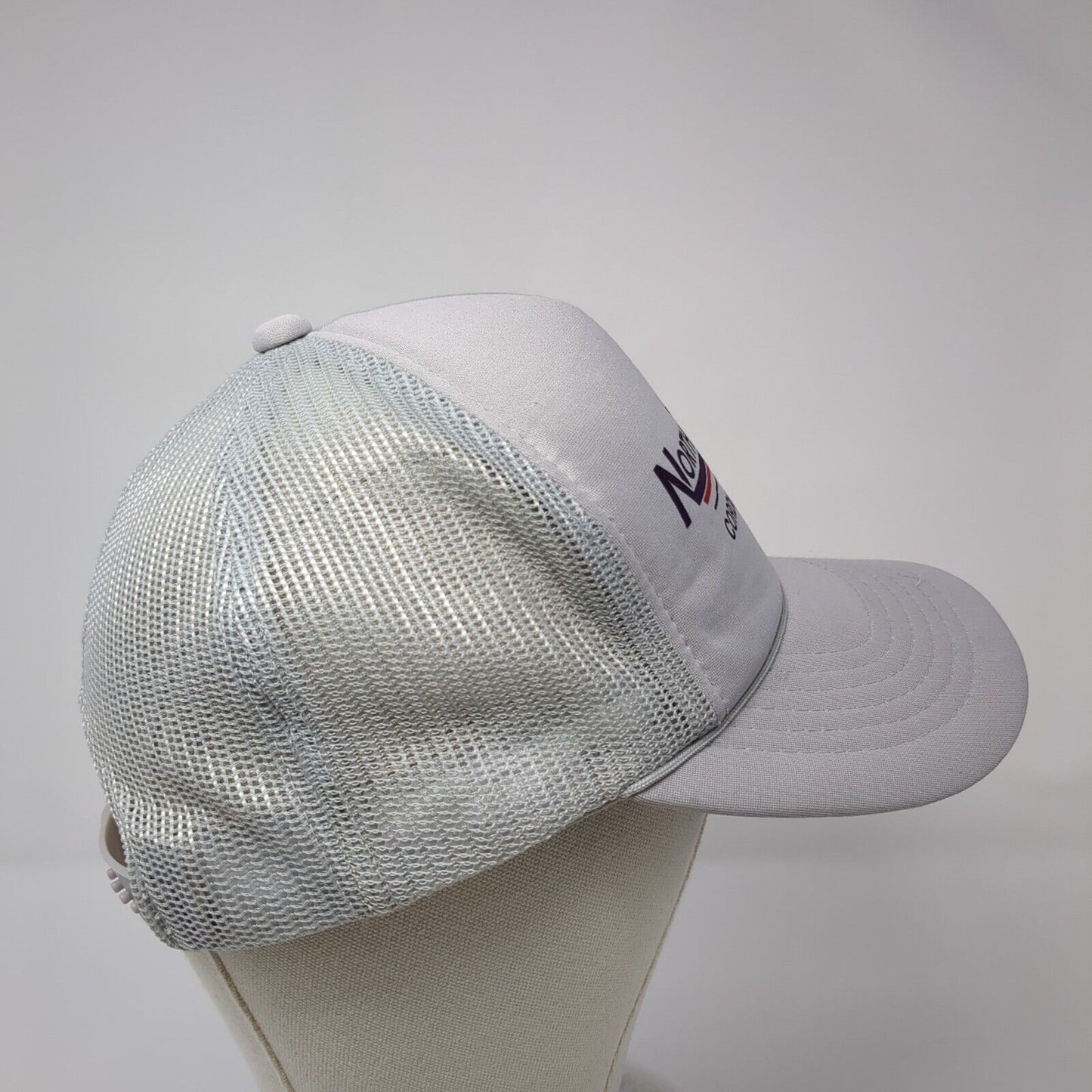 North Bay Truck Body Snapback Rope Trucker Hat Gray One Size Mesh Back