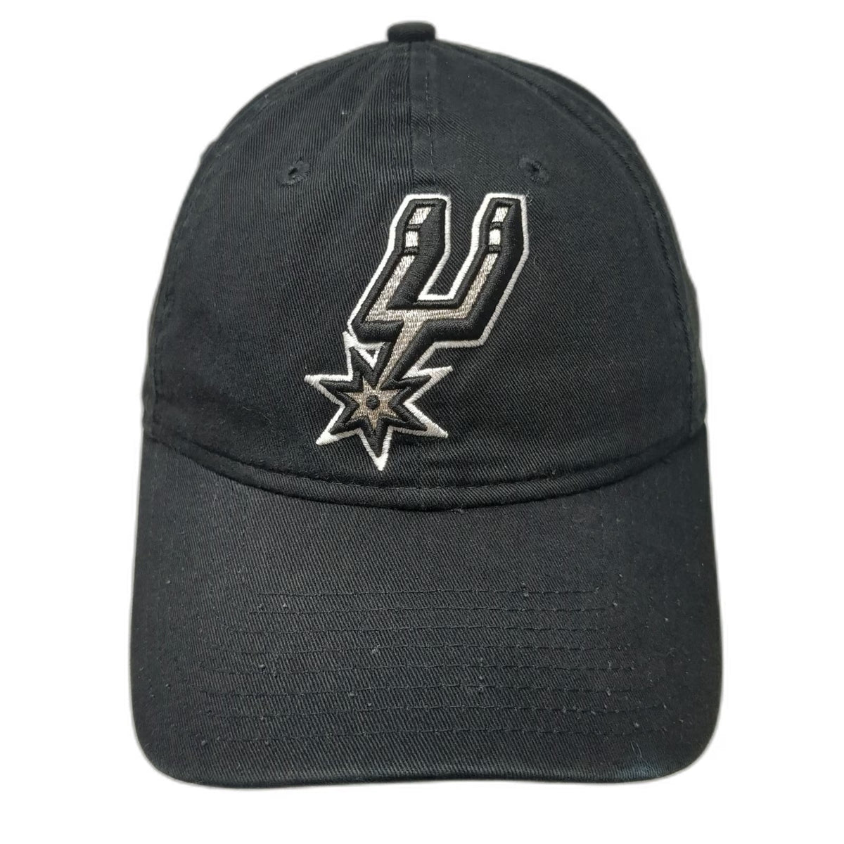 San Antonio Spurs NBA New Era Cap Black OS 9TWENTY Adjustable Strap Logo Hat