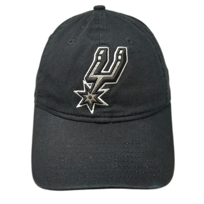San Antonio Spurs NBA New Era Cap Black OS 9TWENTY Adjustable Strap Logo Hat
