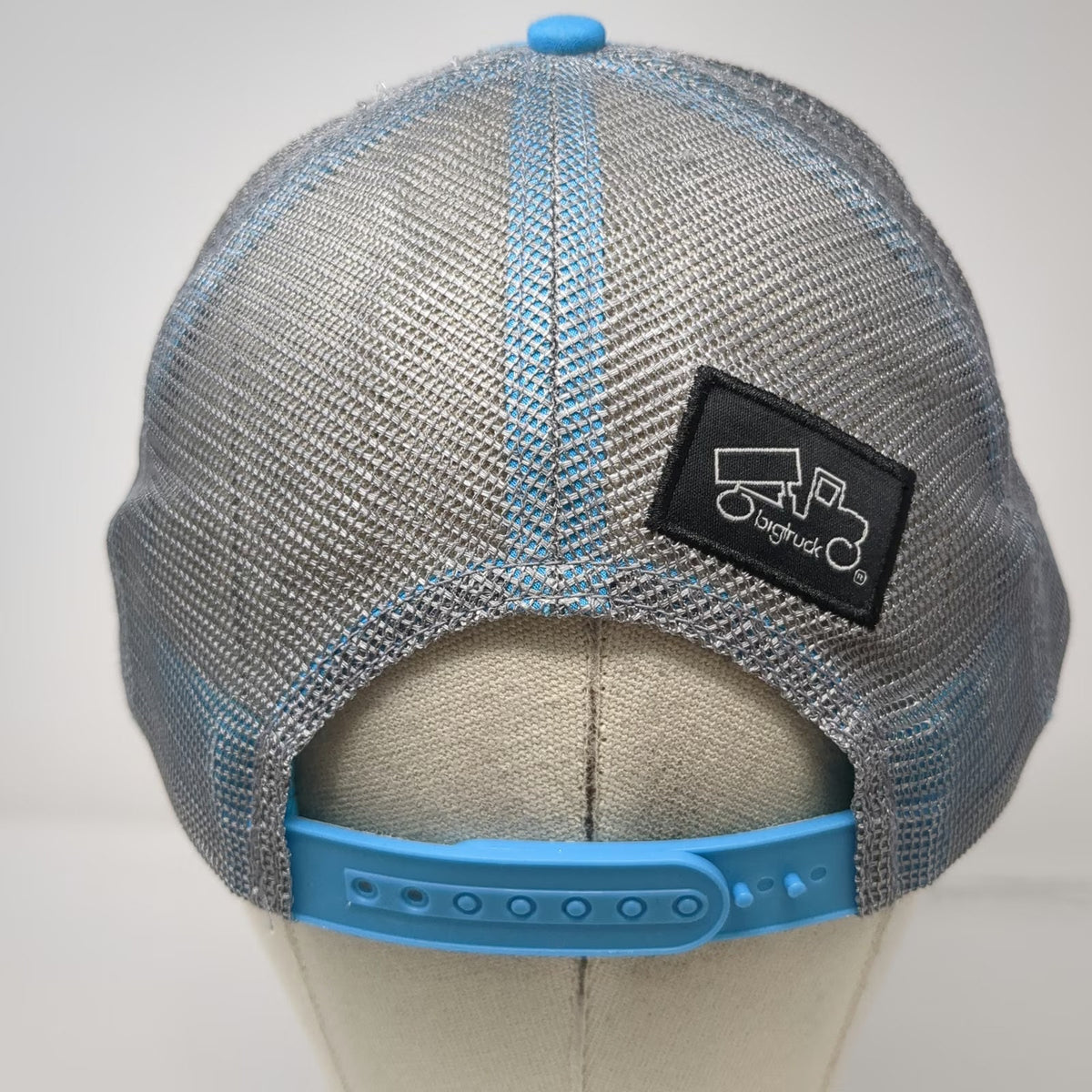 bigtruck Trucker Hat Blue Gray One Size Snapback Data Love Snowflake Wonderland