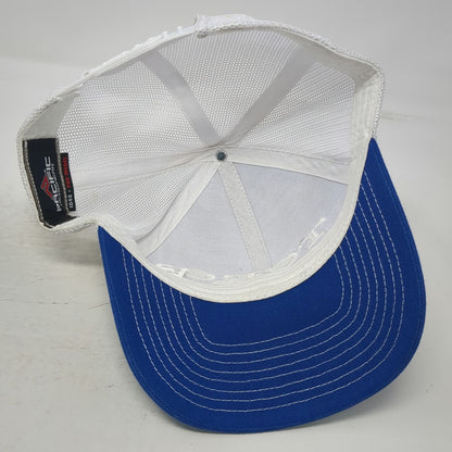 Pacific Headwear Trucker Hat Blue One Size Snapback Toro Longhorn Bull Logo