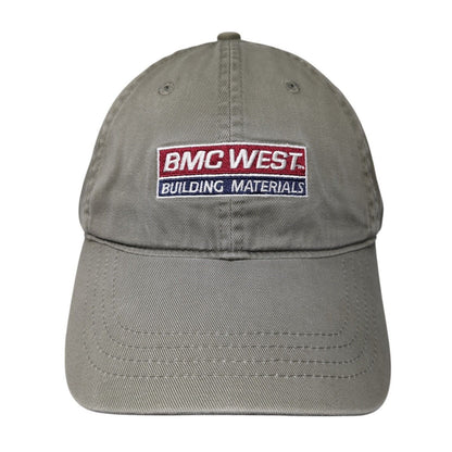 BMC West Building Materials Slideback Hat Brown OS Adjustable Embroidered RMA