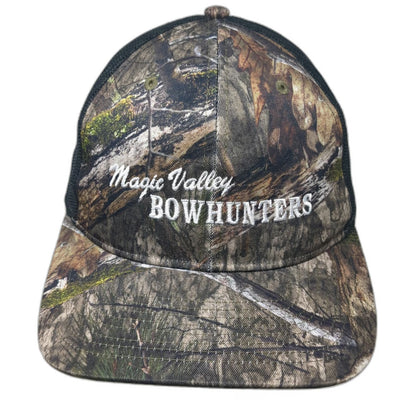 Richardson Trucker Hat Green Brown Camo One Size Mesh Magic Valley Bowhunters