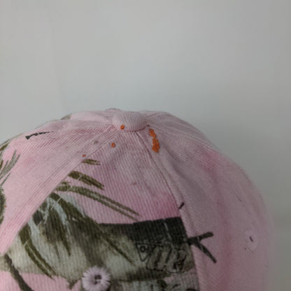 Kati Women's Strapback Hat Pink Camo Size OSFA Embroidered Amerex Logo