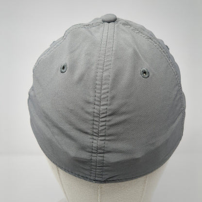 Russell Fitted Hat Gray Size L/XL Lightweight Vented Holes 6 Panel Blank