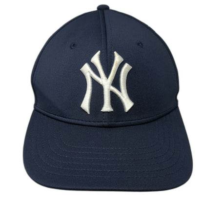 New York Yankees MLB OC Sports Snapback Hat Blue One Size Laser Cut Mesh Logo