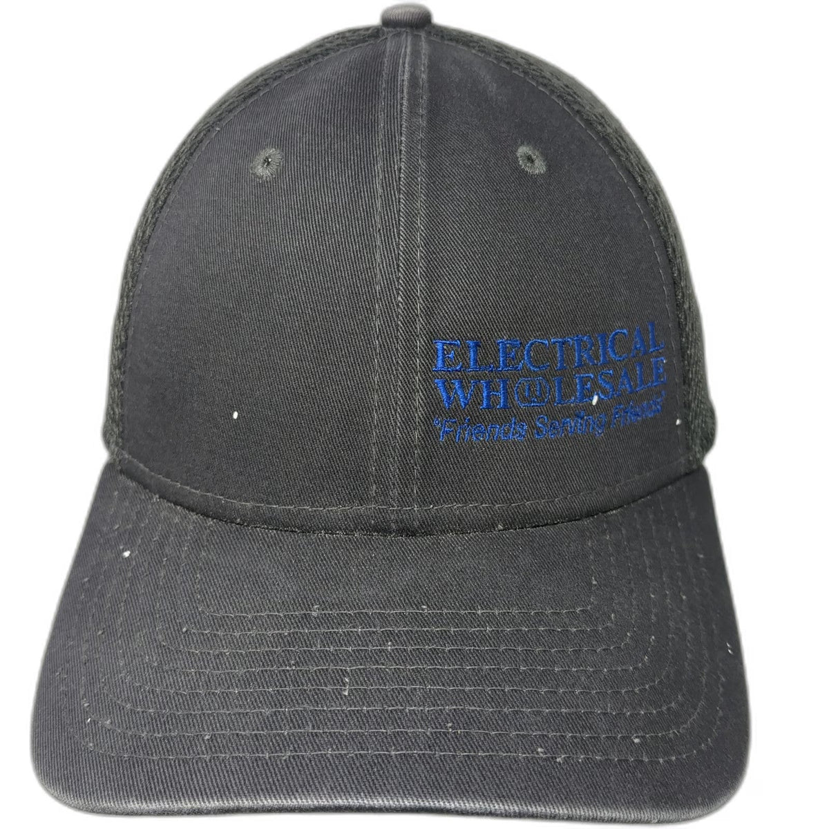 New Era Baseball Cap Gray L Electrical Wholesale Mesh Stretch 39THIRTY Hat