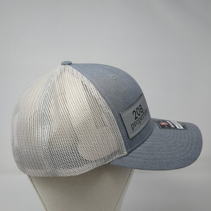 208 Properties Trucker Hat Gray One Size Adjustable Mesh Back Richardson