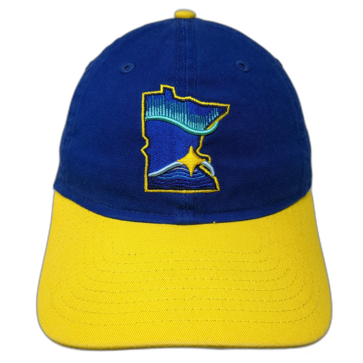 Minnesota Twins MLB New Era Baseball Cap Blue Yellow One Size Strapback MN Hat