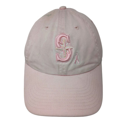 New Era Seattle Mariners MLB Baseball Cap Pink Women's Breast Cancer Ribbon Hat