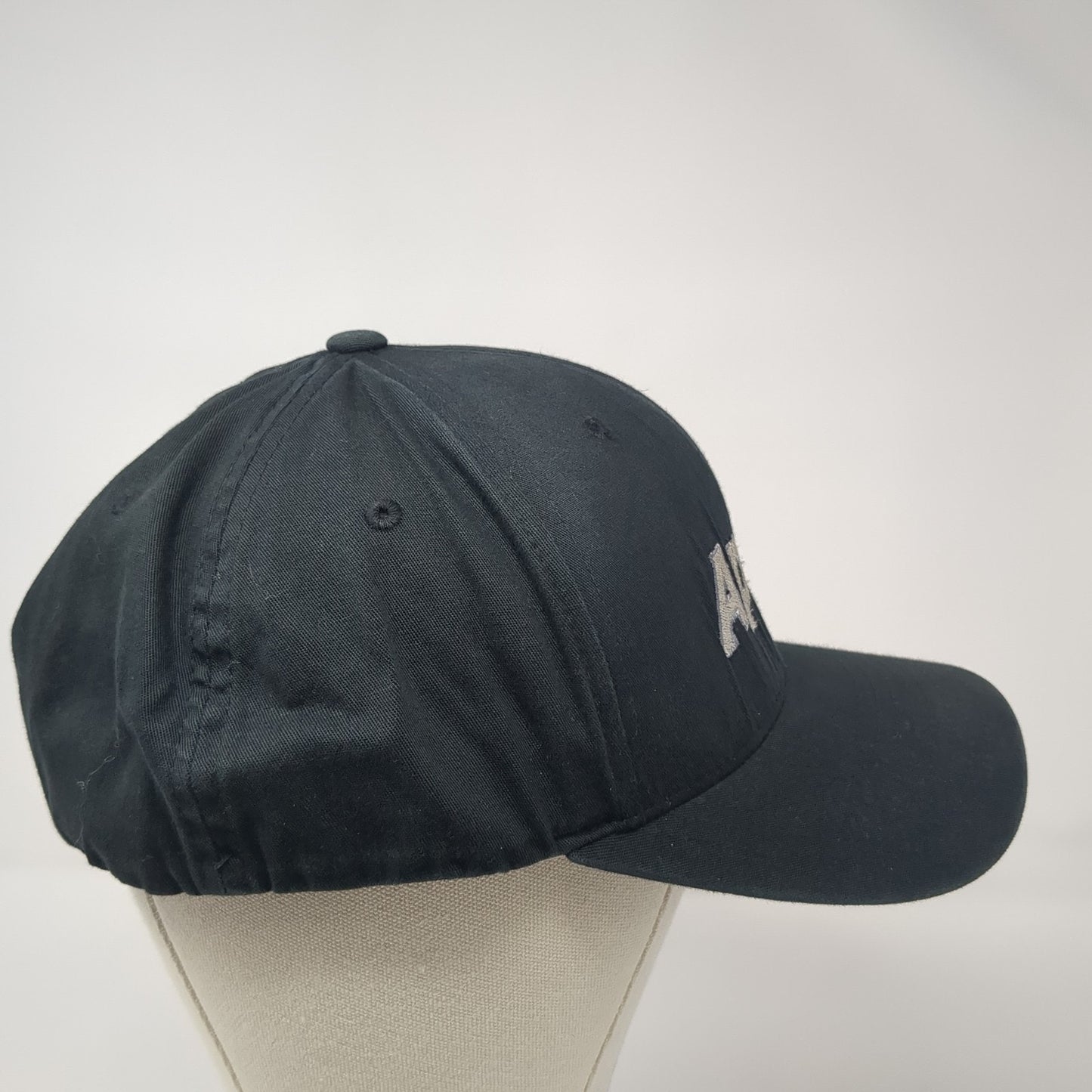 APCCO Fitted Hat Black 8 Embroidered Stretch Flexfit Pacific Headwear