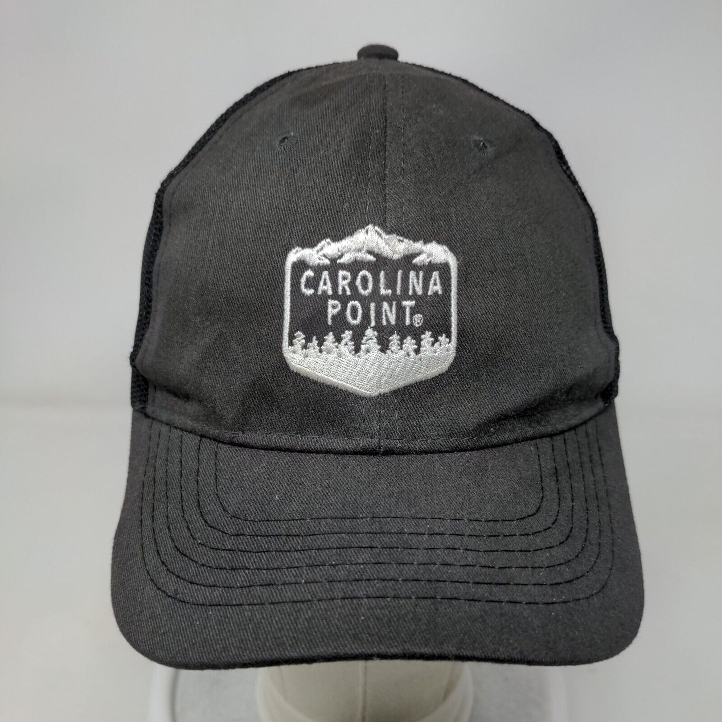 Carolina Point Snapback Mesh Back Trucker Hat Gray One Size Hit Wear