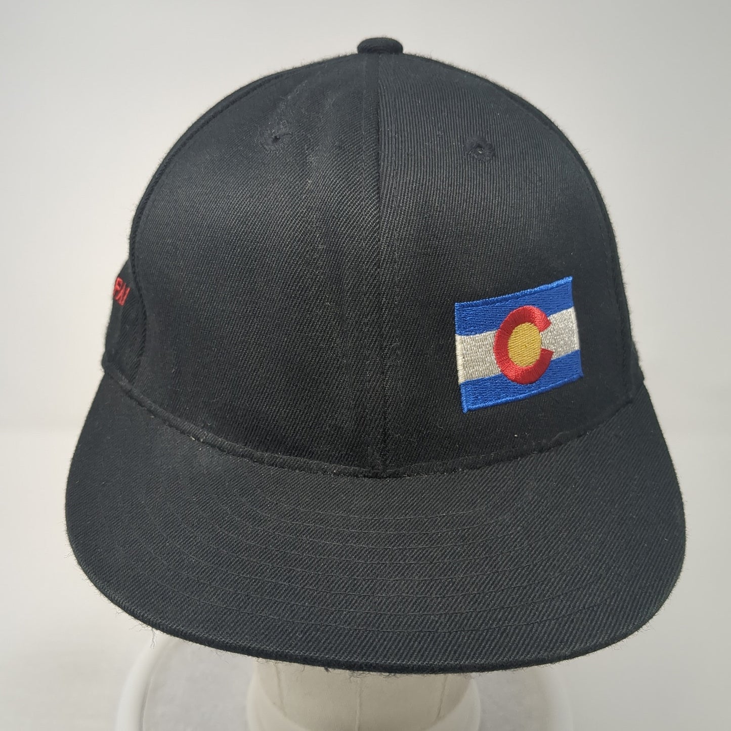 Colorado Winter Park 210 Fitted Baseball Cap Black 7 5/8 Embroidered Flexfit