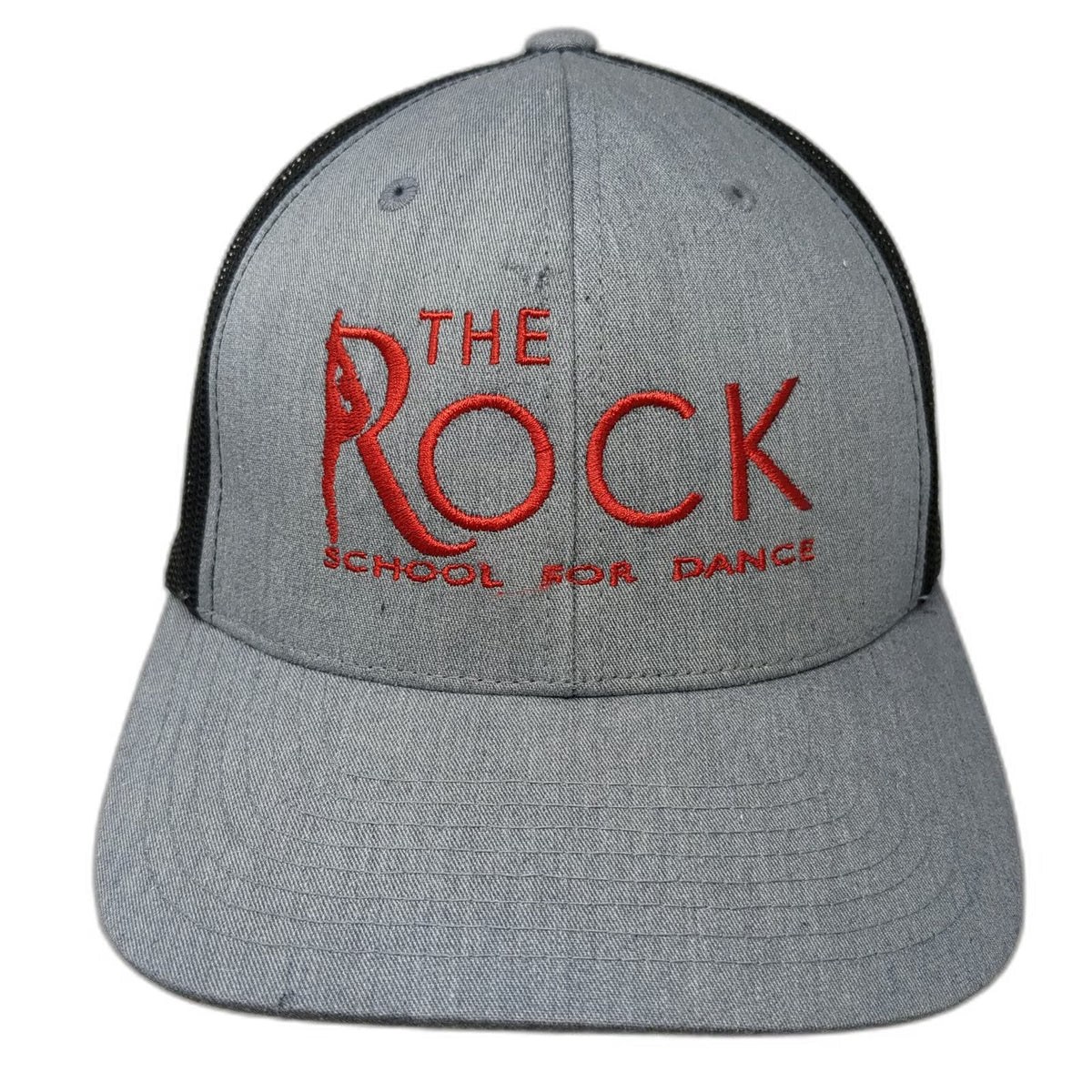 Yupoong The Rock School For Dance Gray One Size Trucker Hat Snapback Mesh Logo