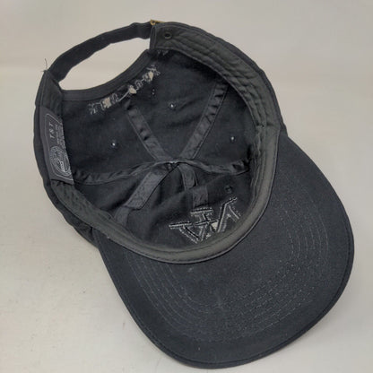 Tian Tian Men's Slideback Hat Black Embroidered NY New York Logo Cotton Blend