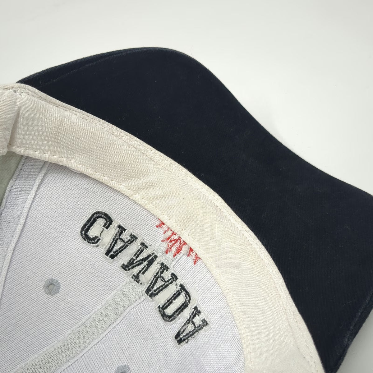 Gray Baseball Cap Canada Maple Leaf Blue Red One Size Strapback Hat Two Tone