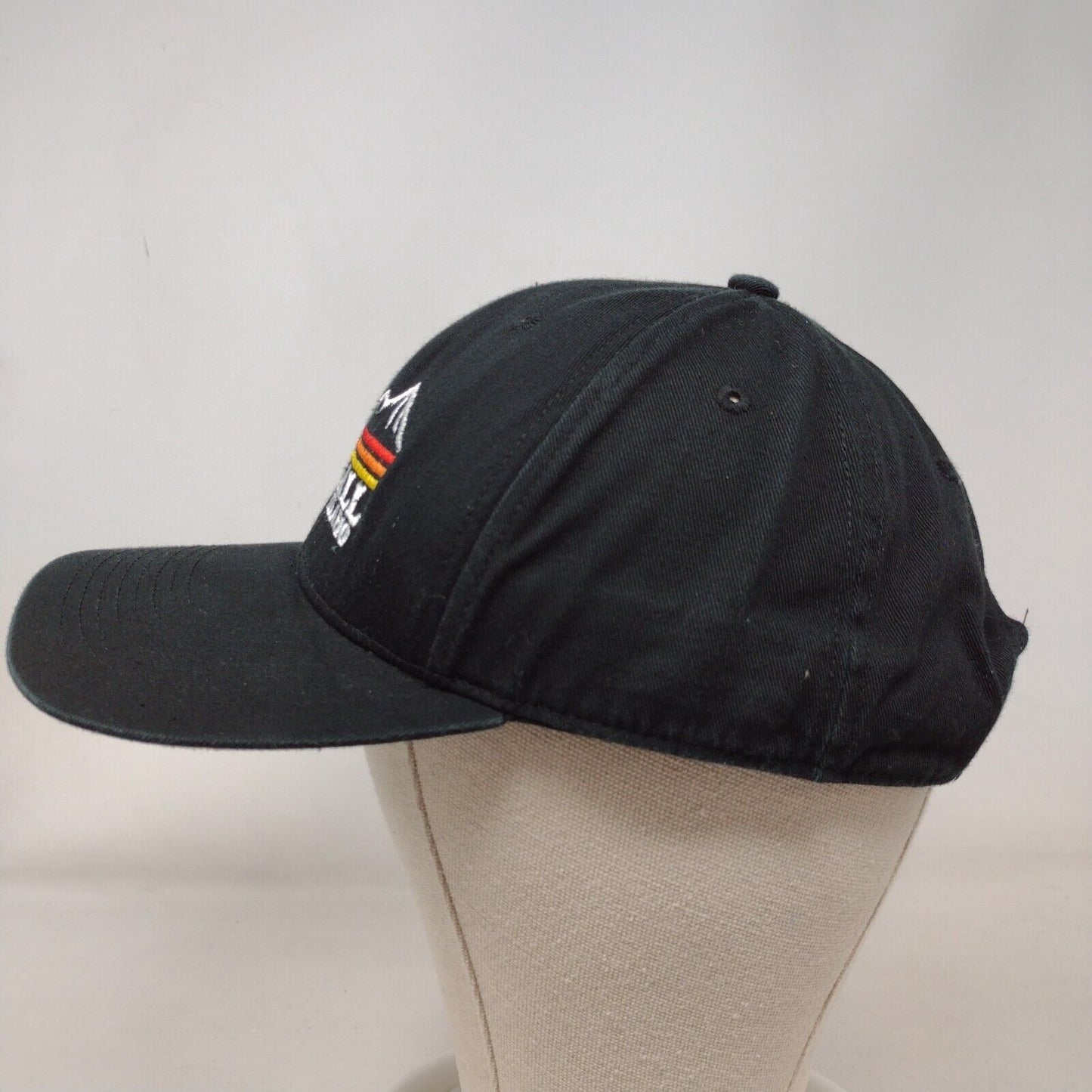 McCall Idaho Snapback Hat Black OSFA Solid Embroidered Outdoor Cap