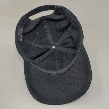 New Chef Slideback Hat Black One Size Adjustable Solid Blank 6 Panel