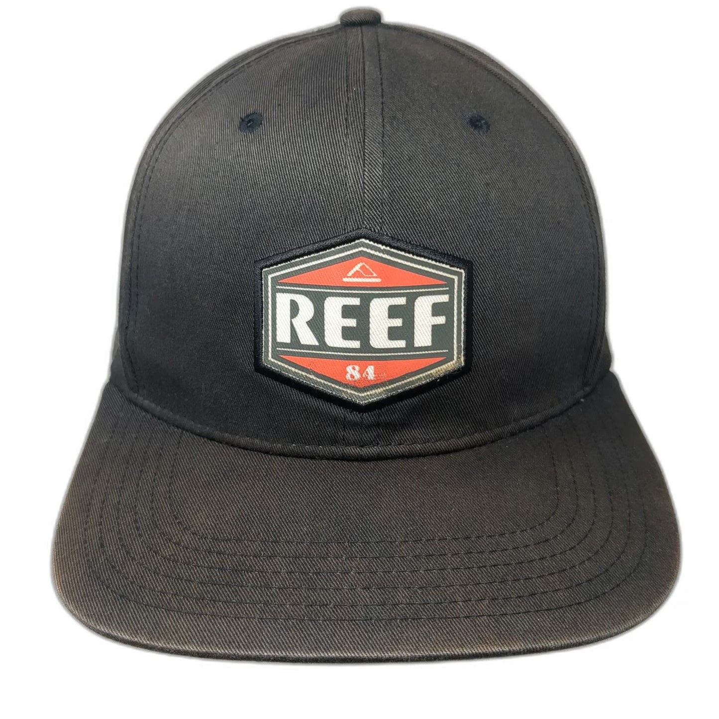 Reef Snapback Gray One Size Hat Cotton Patch 84 Structured Logo Surf Beach Life
