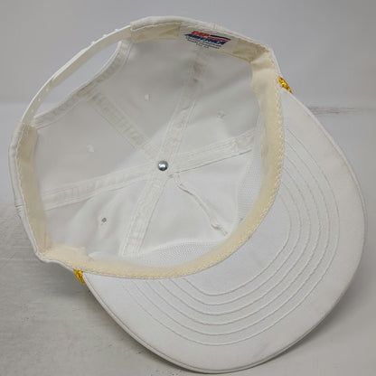 Cap America 5 Panel White One Size Hat Santa Fe Pacific Gold Corp Snapback Rope