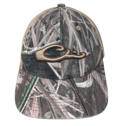 Drake Strapback Trucker Hat Multicolor One Size Mesh Back Camo Hunting