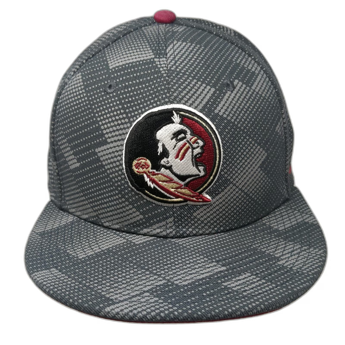 Florida State Seminoles NCAA Nike Snapback Hat Gray One Size Red Underbill Grid