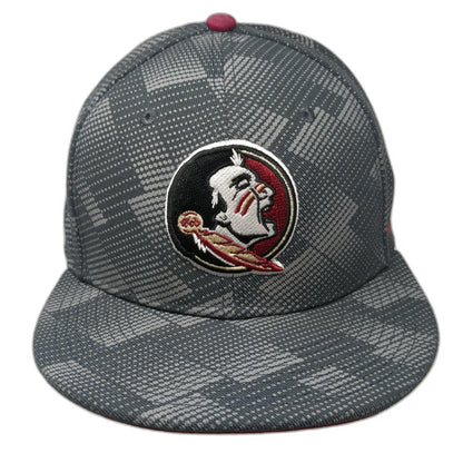 Florida State Seminoles NCAA Nike Snapback Hat Gray One Size Red Underbill Grid