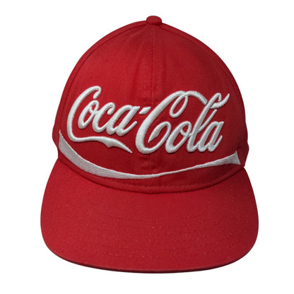 Coca-Cola Snapback Hat Red One Size Adjustable Embroidered Vent Holes