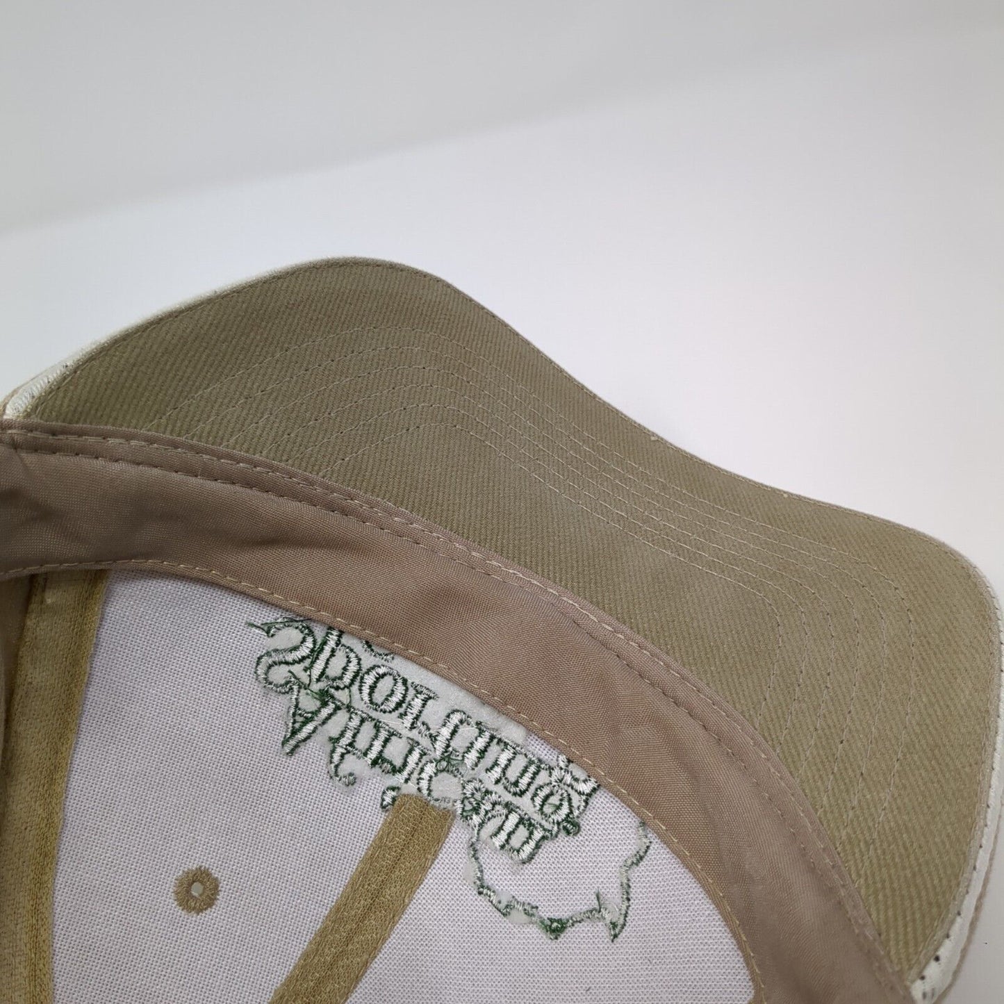 African Sporting Gazette Strapback Hat Tan One Size Adjustable Embroidered