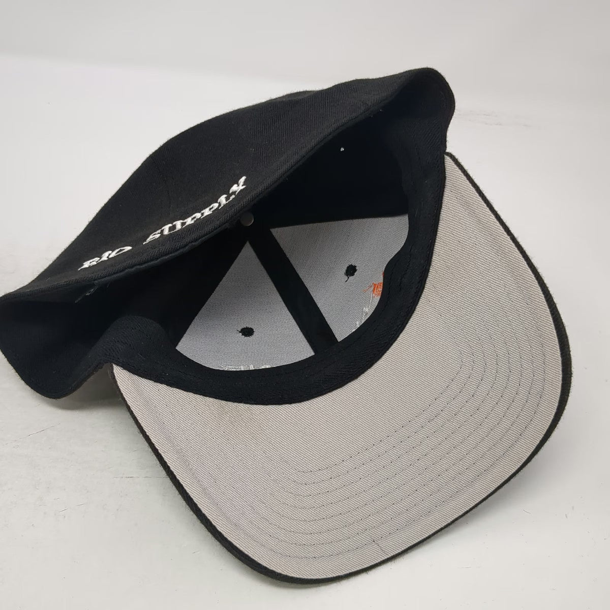 OC Sports Baseball Cap Black XL Neptune Rio Supply ProFlex Fitted Stretch Hat