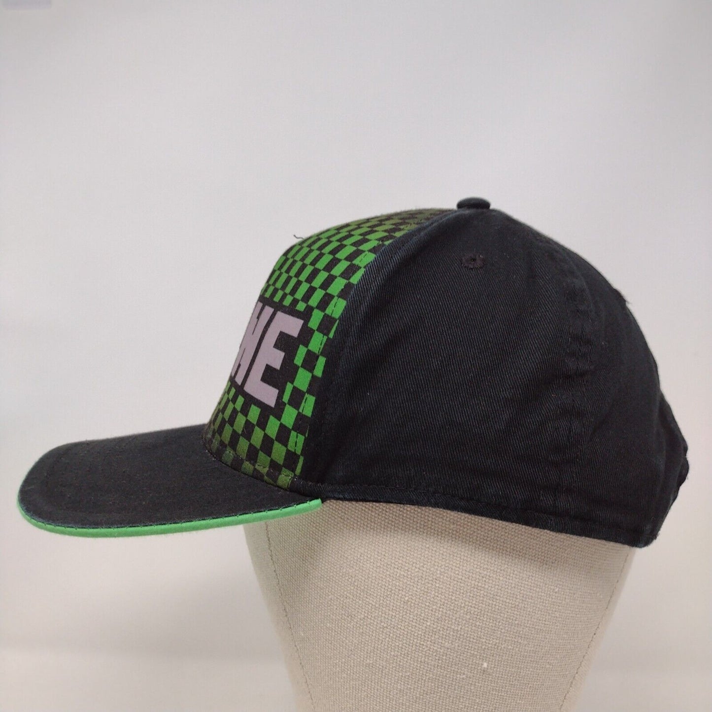 Minecraft Creeper Snapback Hat Multicolor Youth OSFM Adjustable Check
